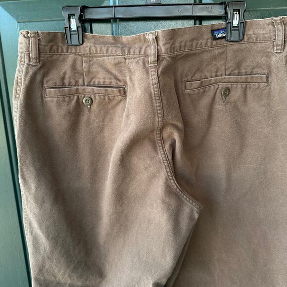 Patagonia Men’s 36 Organic Cotton Chinos Brown Straight Leg Casual Work Pants - Picture 5 of 8